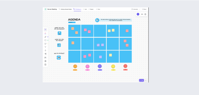 Scrum meeting agenda by ClickUp